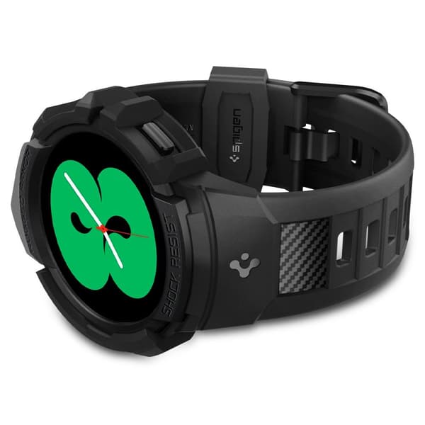 Spigen Samsung Galaxy Watch 4/5 40mm Kuori Ranneke Rugged Armor Pro Musta