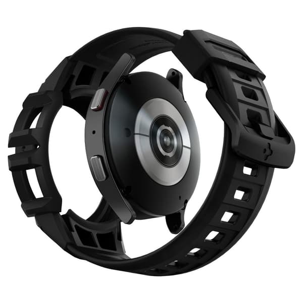 Spigen Samsung Galaxy Watch 4/5 44mm Cover Armbånd Rugged Armor Pro Sort