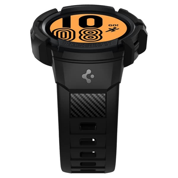 Spigen Samsung Galaxy Watch 4/5 44mm Cover Armbånd Rugged Armor Pro Sort