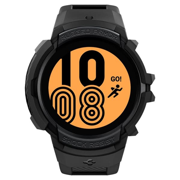 Spigen Samsung Galaxy Watch 4/5 44mm Cover Armbånd Rugged Armor Pro Sort