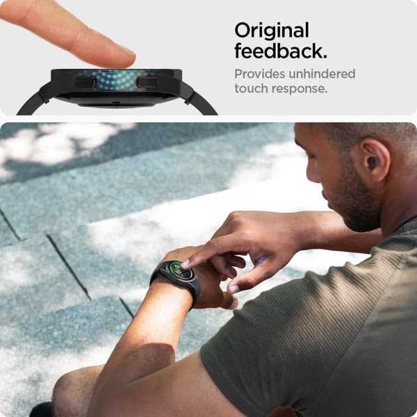 Spigen Samsung Galaxy Watch 4/5 44mm Skærmbeskytter GLAS.tR EZ Fit 2-pak