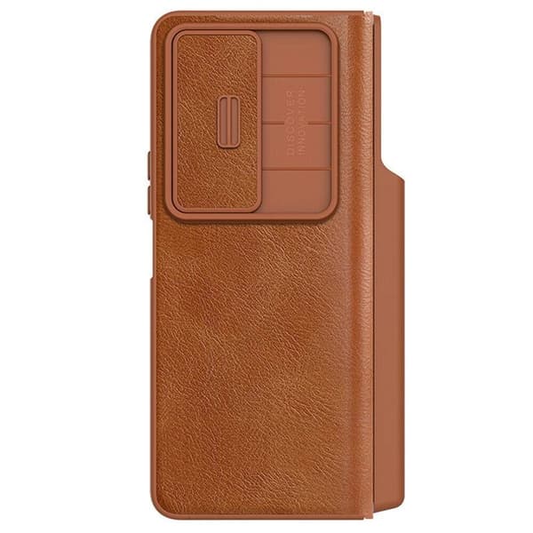 Nillkin Qin Pro skal Samsung Galaxy Z Fold 4 - Brun