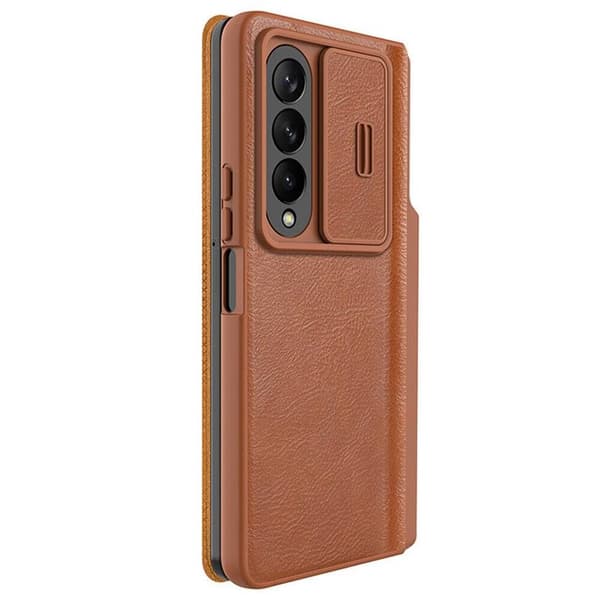 Nillkin Qin Pro skal Samsung Galaxy Z Fold 4 - Brun