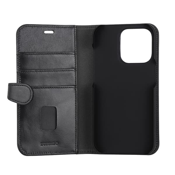 Lommebokdeksel iPhone 14 Pro Svart