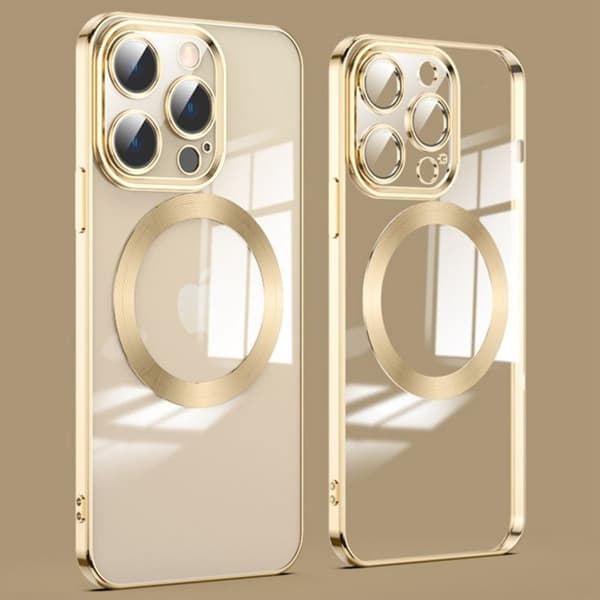 iPhone 14 Pro Max Magnetic Charge Skal - Guld