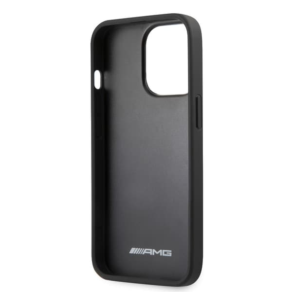 AMG iPhone 14 Pro Max Skal Carbon Effect Stamped Logo Svart