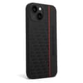 Miniatyrbillede 3 af 5: AMG iPhone 14 Plus Cover Liquid Silicone Carbon Pattern Sort