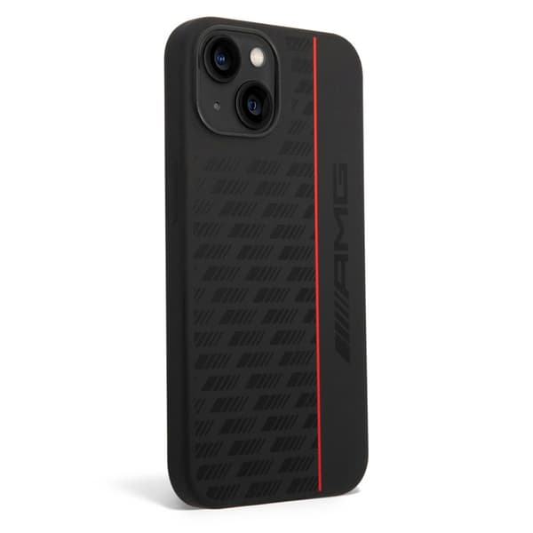 AMG iPhone 14 Plus Cover Liquid Silicone Carbon Pattern Sort