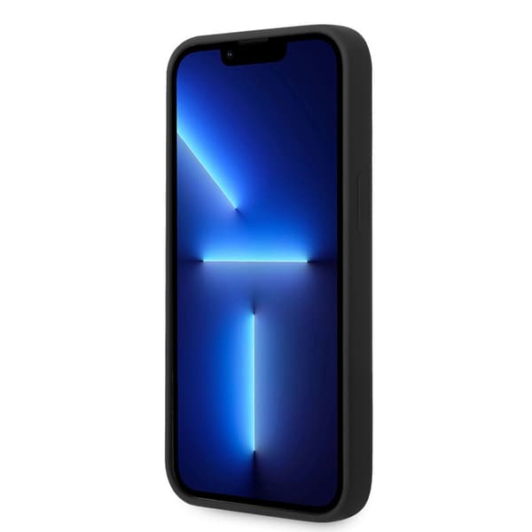 BMW iPhone 14 Plus Skal Tricolor Line & Logo Svart