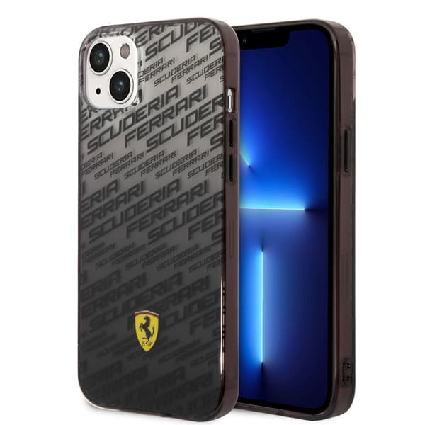 Ferrari iPhone 14 Plus Kuori Gradient Scuderia Musta