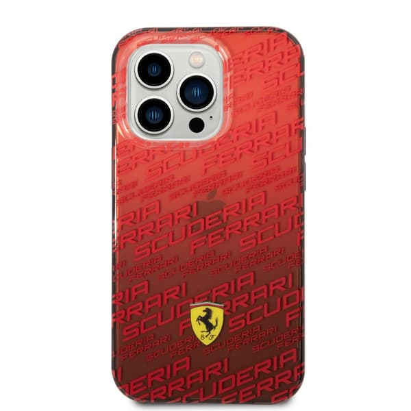 Ferrari iPhone 14 Pro Skal Gradient Scuderia Röd