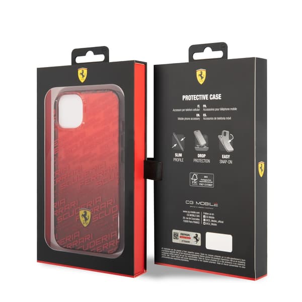 Ferrari iPhone 14 Kuori Gradient Scuderia Punainen