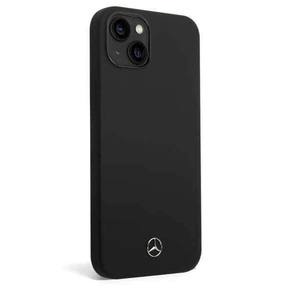 Mercedes Benz iPhone 14 Plus Kuori Liquid Silicone Musta