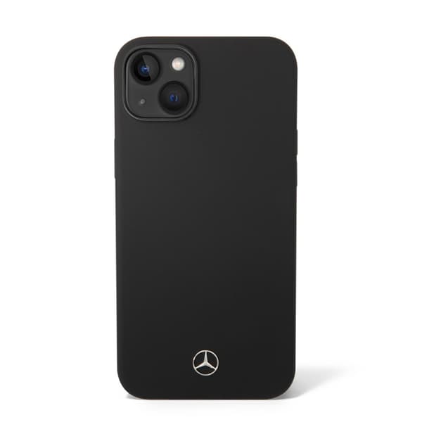 Mercedes Benz iPhone 14 Plus Kuori Liquid Silicone Musta