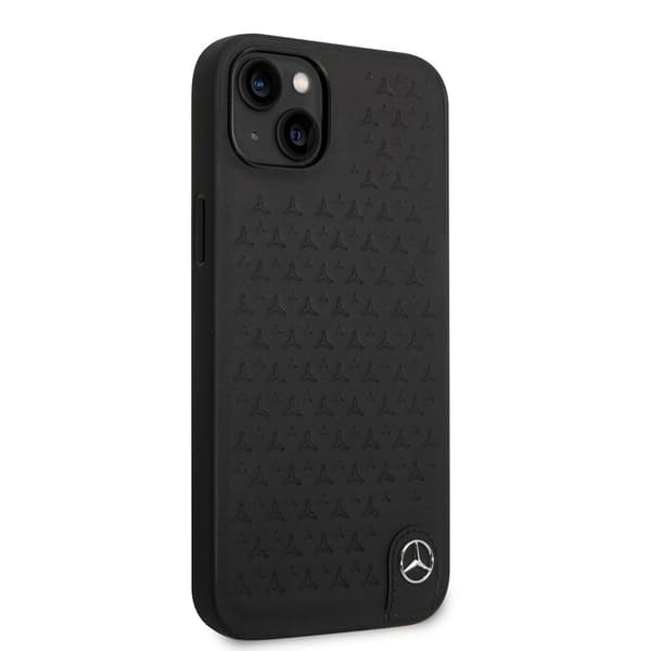 Mercedes Benz iPhone 14 Plus Deksel Star Pattern Svart