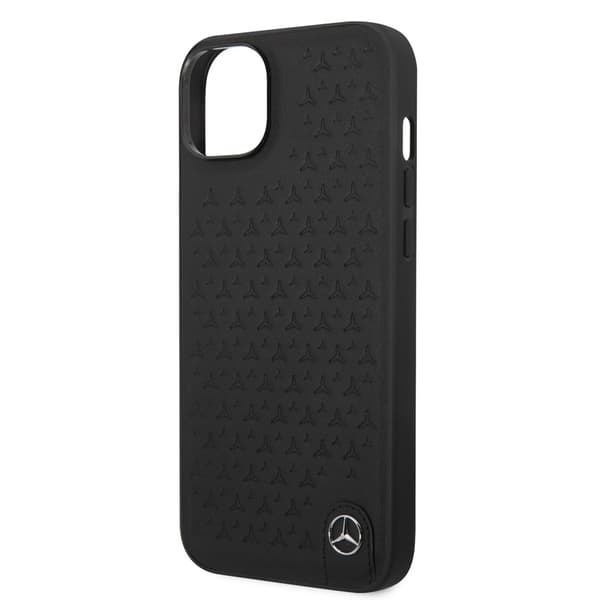 Mercedes Benz iPhone 14 Plus Deksel Star Pattern Svart