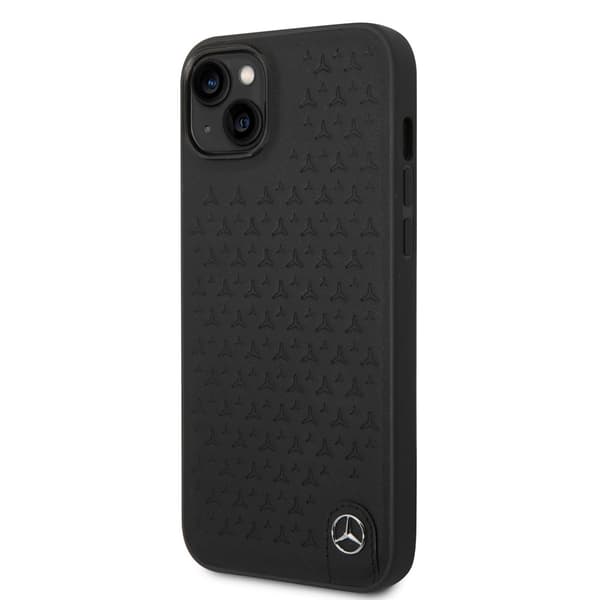 Mercedes Benz iPhone 14 Kuori Star Pattern Musta