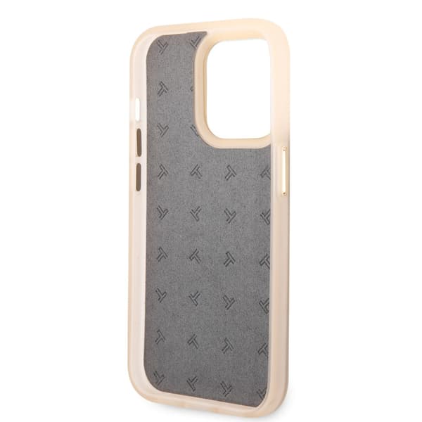 TUMI iPhone 14 Pro Max Kuori Aluminium Carbon Pattern Vaaleanpunainen