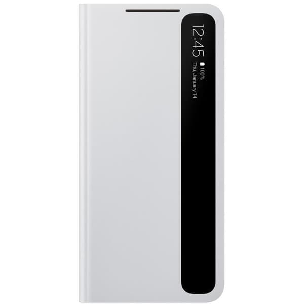 Smart Clear View Cover S21 Ljusgrå