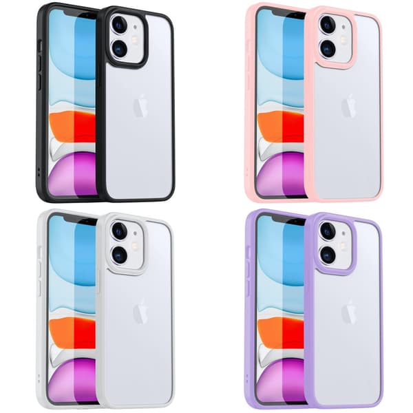 iPhone StøtfangerVeske - Gjennomsiktig med farge