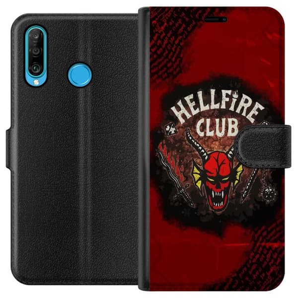 Huawei P30 lite Tegnebogsetui HellFire Club - Fremmed