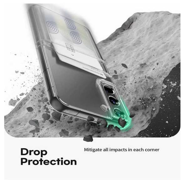 Samsung S21 Stöttåligt Skal med Kortfack V2