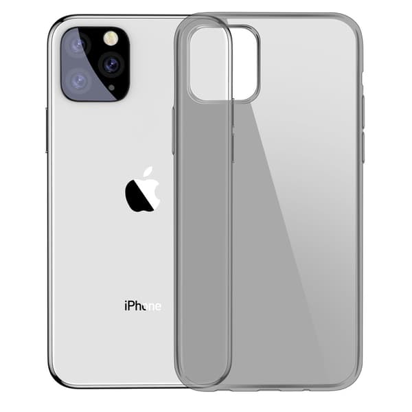 Baseus Simple -sarjan kotelo läpinäkyvä geelikotelo iPhone 11 Pro musta