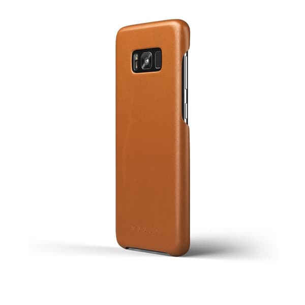 Mujjo Samsung Galaxy S8 Plus Kuori Full Leather Case Saddle Tan