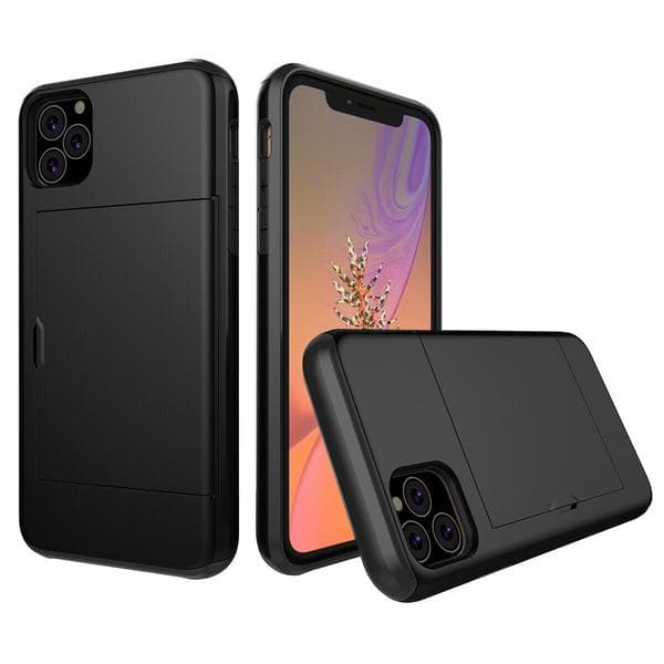 iPhone 11 Shockproof Cover with Card Compartment 5 Color Wallet