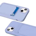 Pikkukuva 3 / 5: iPhone 14 Silikonskal med Korthållare - Lila