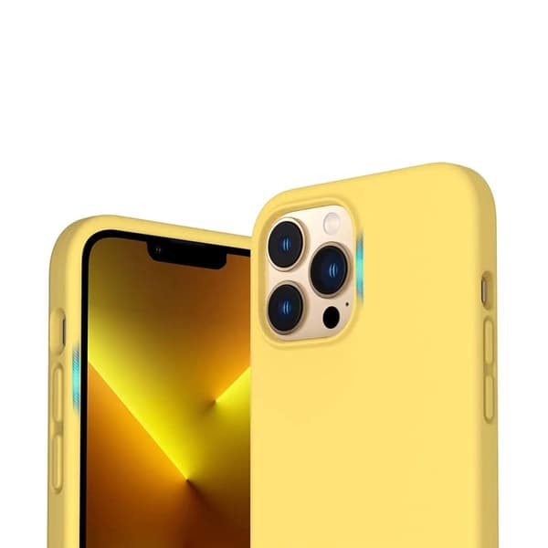 iPhone 14 Pro Max Silikonskal Rvelon - Gul