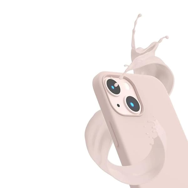 iPhone 14 Plus Silikonskal Rvelon MagSafe - Sand Rosa