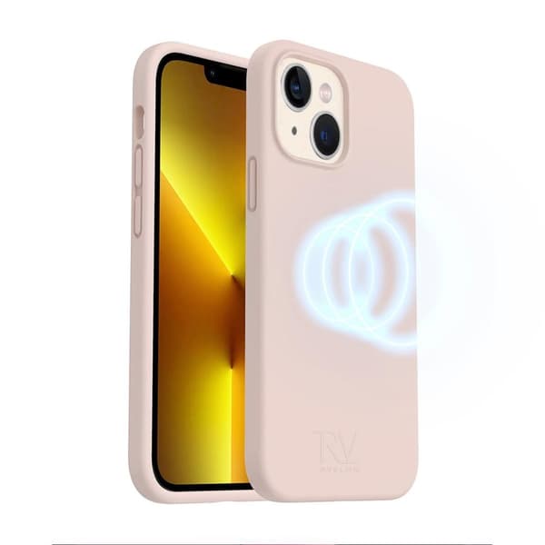 iPhone 14 Plus Silikonskal Rvelon MagSafe - Sand Rosa