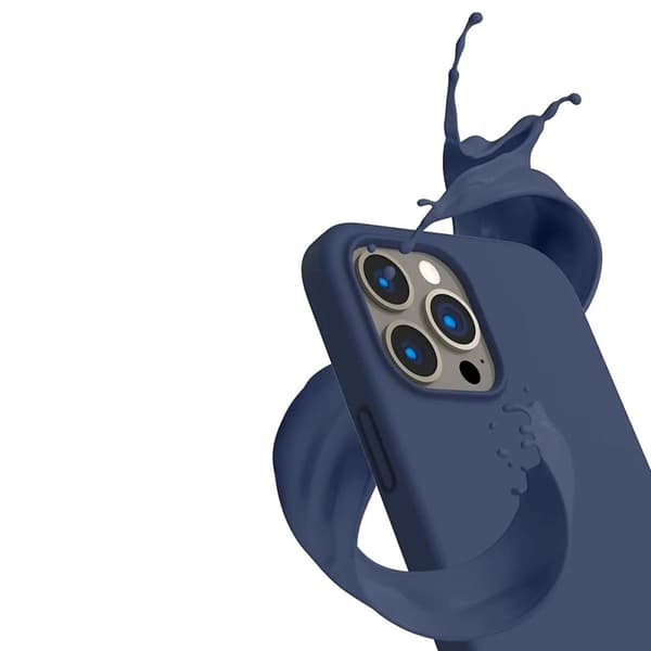 iPhone 14 Pro Silikonskal Rvelon MagSafe - Blå