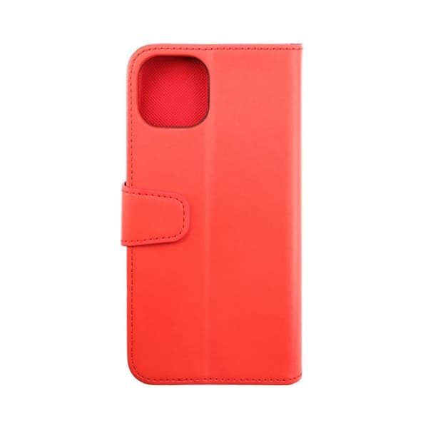 iPhone 14 Pro Plånboksfodral Extra Kortfack Rvelon - Röd