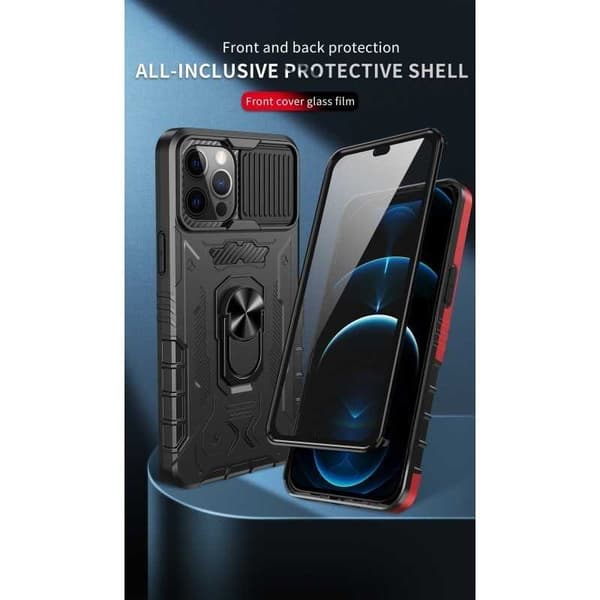 iPhone 14 Pro Max Heltäckande Premium 3D Skal ThreeSixty CamShield