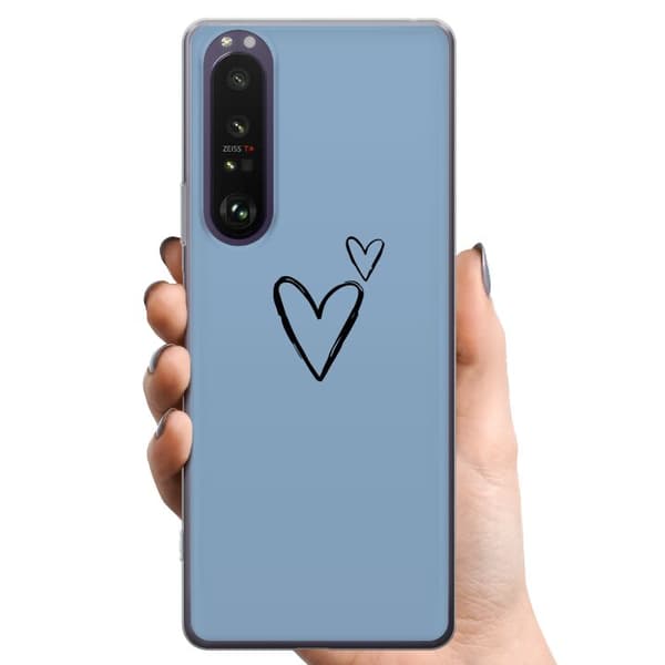 Sony Xperia 1 III TPU Mobilcover Hjerte