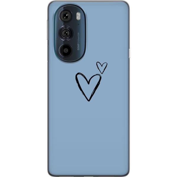 Motorola Edge 30 Pro Läpinäkyvä kuori Sydän