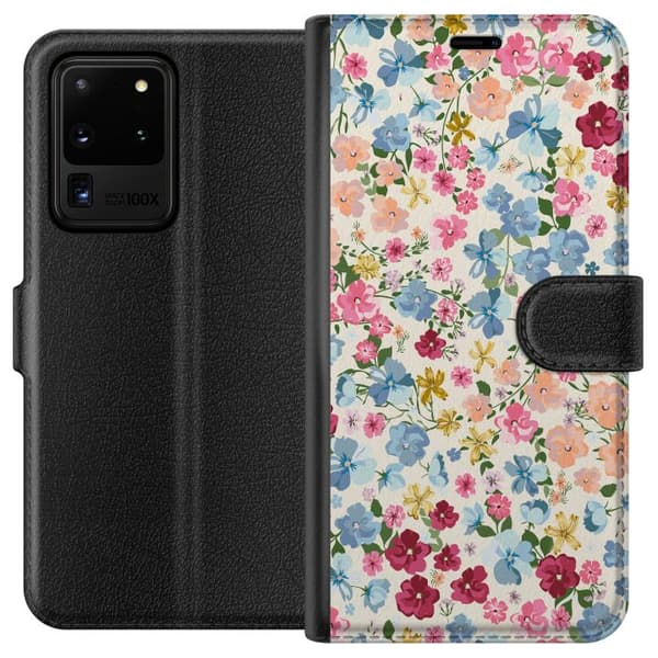 Samsung Galaxy S20 Ultra Tegnebogsetui Blomster