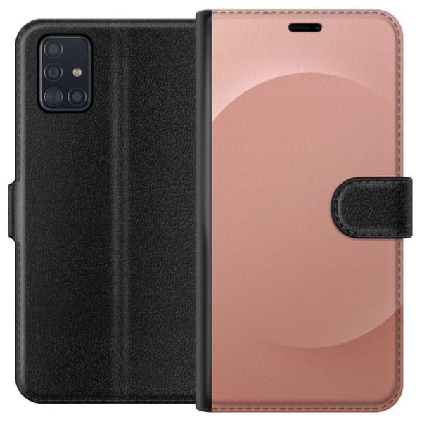 Samsung Galaxy A51 Lompakkokotelo Ruusu Piste