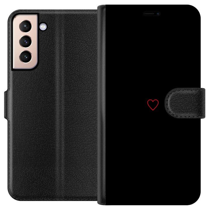Samsung Galaxy S21 Plånboksfodral Hjärta