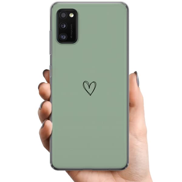 Samsung Galaxy A41 TPU Matkapuhelimen kuori Sydän