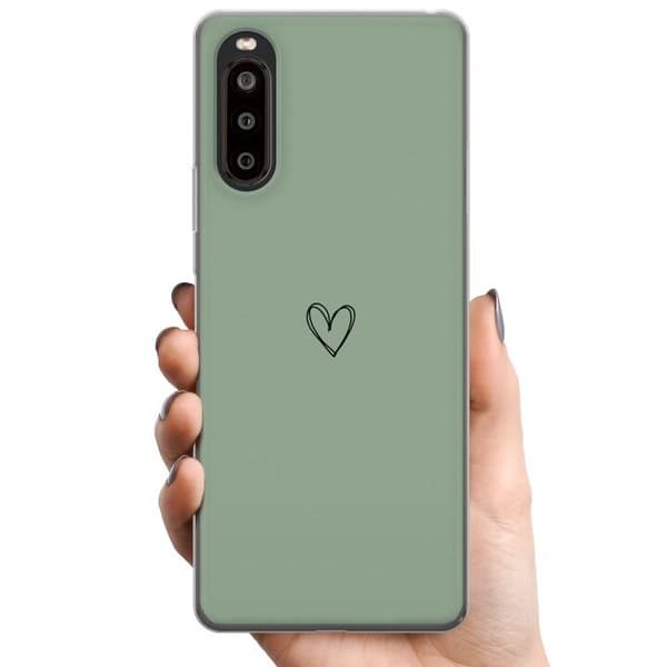Sony Xperia 10 II TPU Mobilcover Hjerte