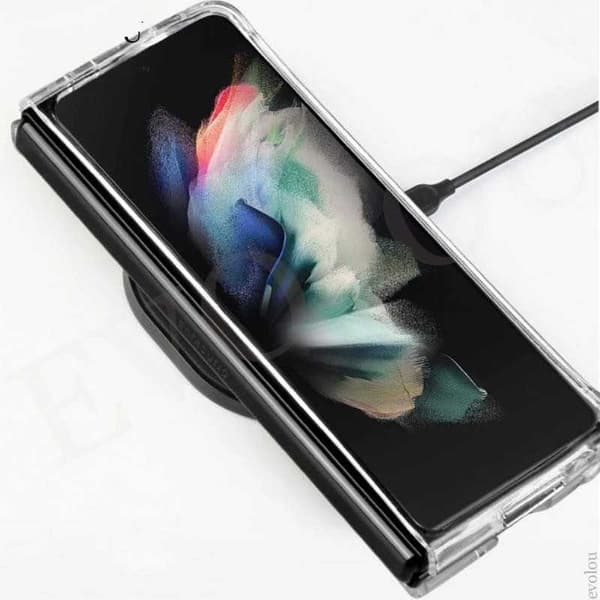 Samsung Z Fold 4 läpinäkyvä iskunvaimenninkotelo, MagSafe-yhteensopiva