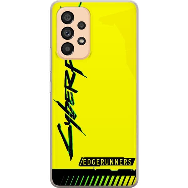 Samsung Galaxy A53 5G Läpinäkyvä kuori Cyberpunk: Edgerunners