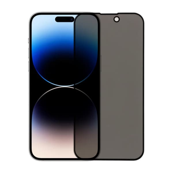 Skärmskydd iPhone 14 Pro Privacy - 3D Härdat Glas (miljö)
