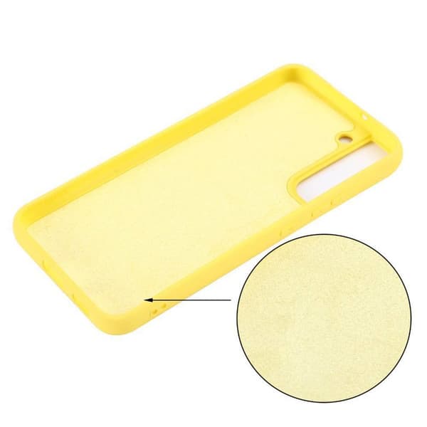 Liquid silikone cover Samsung Galaxy S22 Plus - Gul