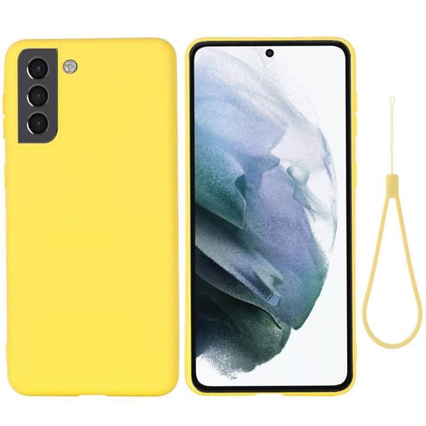 Liquid silikone cover Samsung Galaxy S22 Plus - Gul