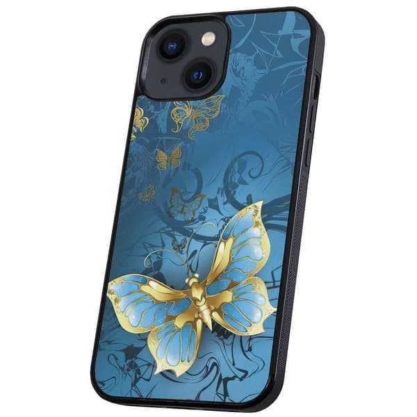iPhone 14/15 Plus - Cover/Mobilcover Sommerfugle