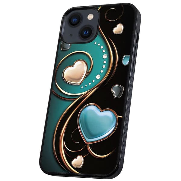 iPhone 14/15 Plus - Cover/Mobilcover Hjerter